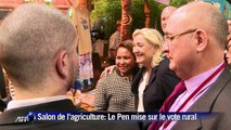 Marine Le Pen mise sur le vote rural au Salon de l'agriculture