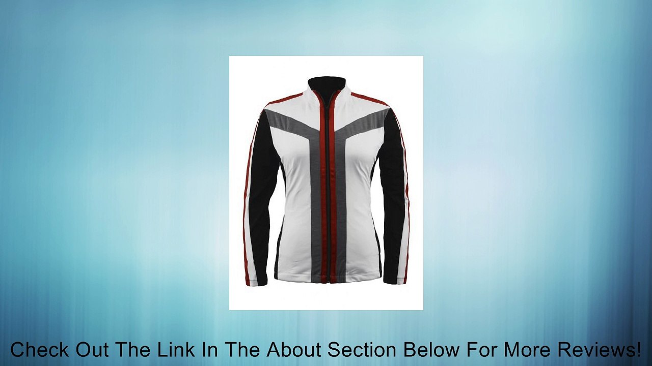 Tail Activewear Women's Pretty Tough Felise Mock Neck Jacket Tennis Outerwear XXL White Review