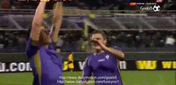 Mario Gomez Goal Fiorentina 1 - 0 Tottenham Europa League 26-2-2015