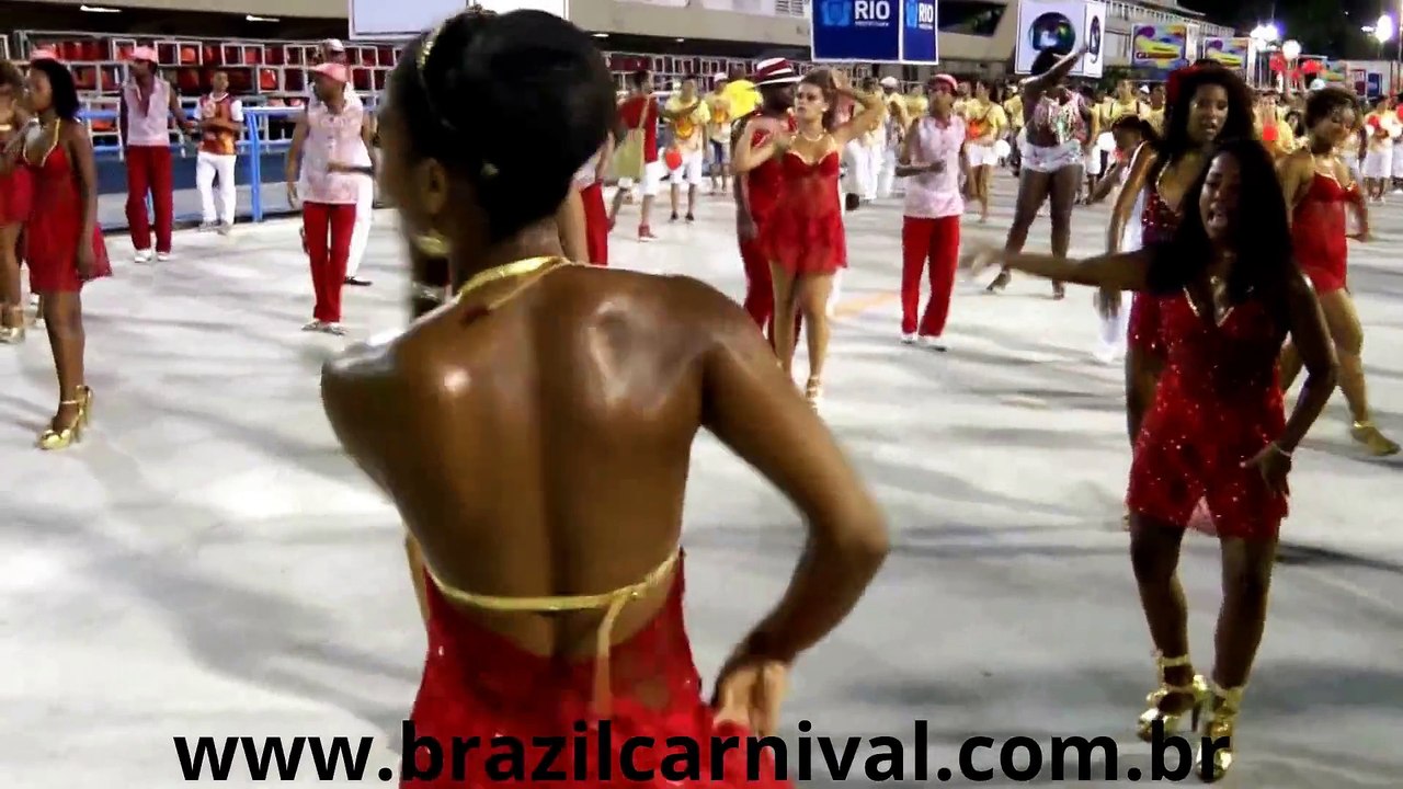 Dancing Girls in Fire Red Dresses  Rio Samba Choreography  रियो सांबा लड़कियों