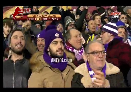 هدف محمد صلاح مع فيورنتينا في توتنهام بالدوري الاوروبي 26 فبراير 2015
