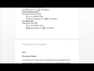 ECO 550 Assignments 2014