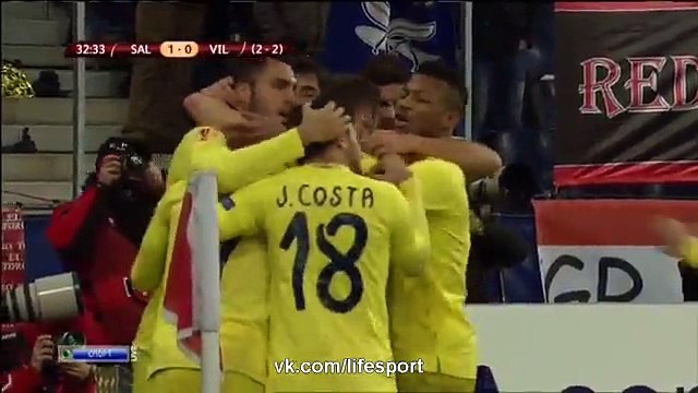 Salzburg vs Villarreal 1-3 all goals and highlights UEFA Europa League 26.02.2015