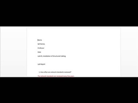 NETW 310 Week 1 Lab Examine the Physical Layer