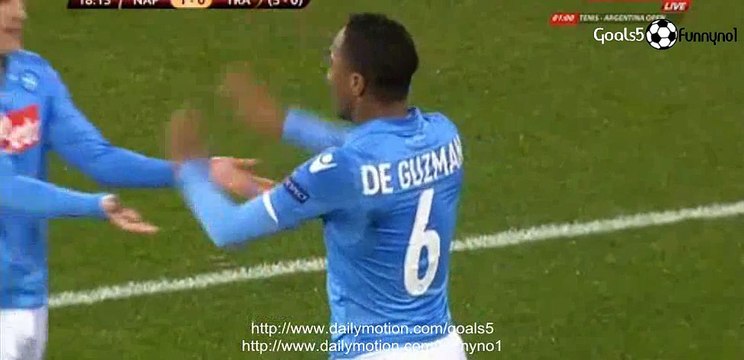 Jonathan de Guzman Goal Napoli 1 - 0 Trabzonspor Europa League 26-2-2015