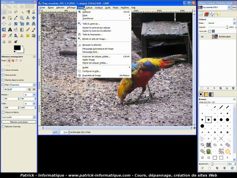 Tuto - Gimp 2.8 - Recadrer une image