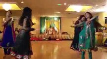 Faiza and her friends dance on his brothers mehndi