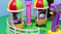 Peppa Pig Amusement Park and George Pig Dinosaur Ride Nickelodeon DisneyCarToys Julius Jr