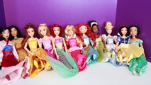Disney Princess Doll Collection 12  ARIEL Litlte Mermaid Rapunzel Tangled Snow White Cinderella