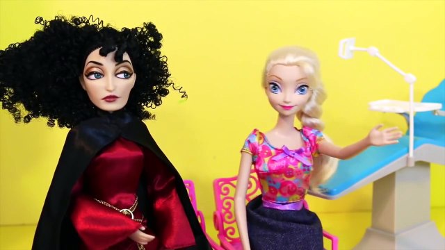 Disney Princess Frozen Elsa & Mother Gothel Go To The DENTIST Barbie Parody Doctor Ken