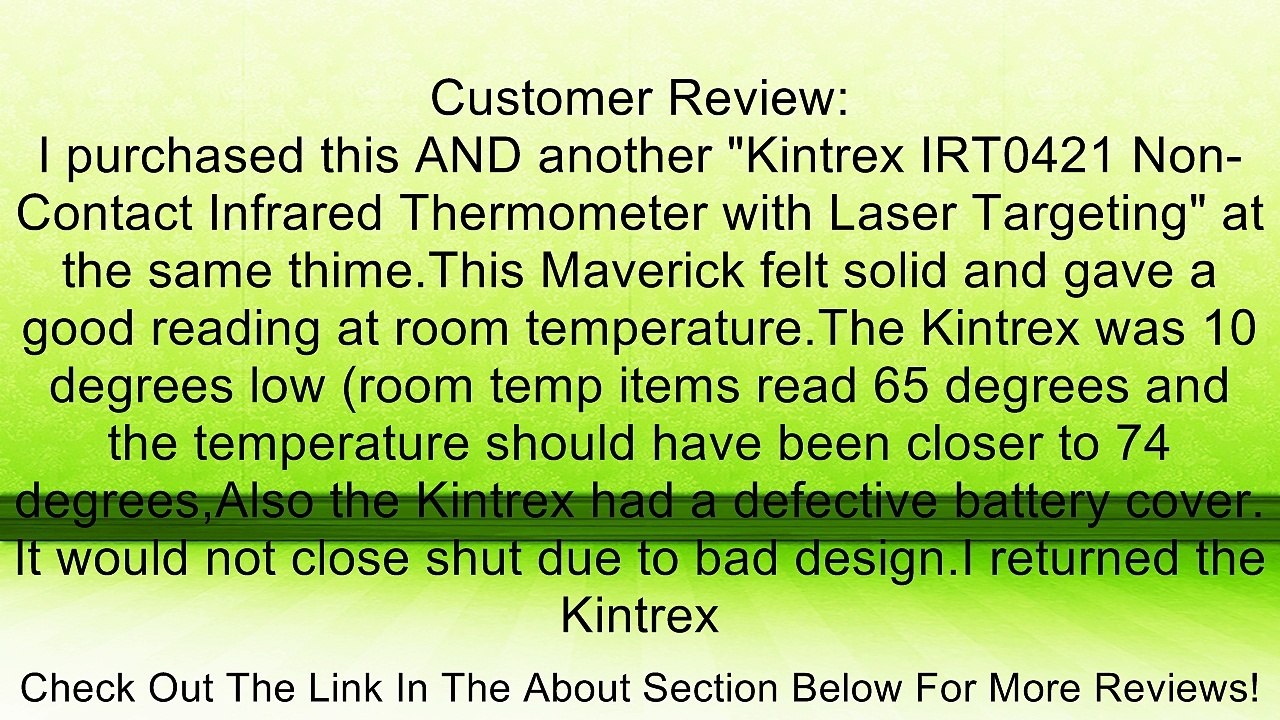 Maverick Laser Surface Thermometer Review