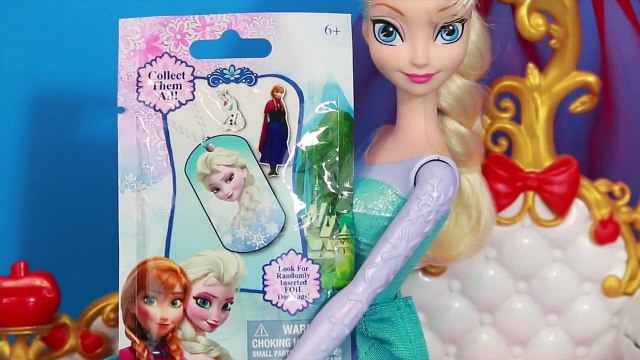 Disney Elsa Frozen Surprise Blind Bag Dog Tag Surprise Stickers Olaf Princess Anna Sven Dog Tag Toys