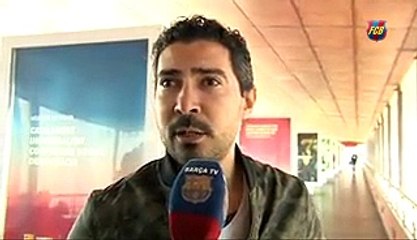 النجم محمد بركات في زيارة لبرشلونة