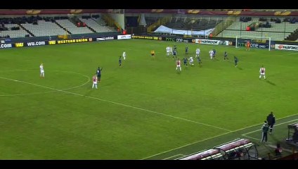 Goal Oulare - Club Brugge 2-0 Aalborg - 26-02-2015