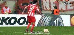 Alejandro Dominguez Penalty Goal Olympiakos 2 - 1 Dnipro Europa League 26-2-2015