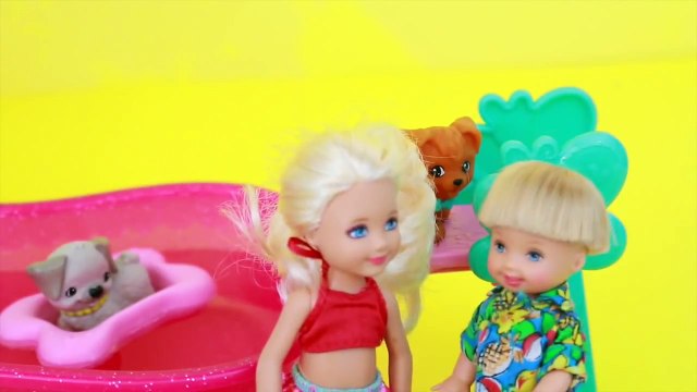 Disney Frozen Toby Date Part 2 Barbie Chelsea Flippin' Pup Pool Baribe Puppy Swim