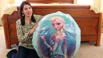 Disney FROZEN videos Super GIANT Anna Surprise EGG Let It Go ELSA  Mega Huge Olaf