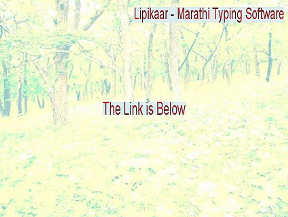 Lipikaar - Marathi Typing Software Crack (Lipikaar - Marathi Typing Softwarelipikaar marathi typing software free download)