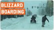 Snowboarding in the Blizzard | Cool Boarders