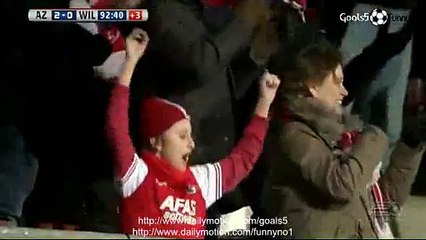 dos Santos D Goal Alkmaar 2 - 0 Willem II Eredivisie 28-2-2015