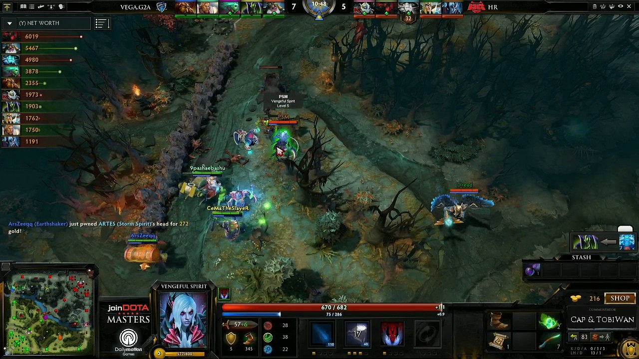 HellRaisers vs Vega Game 1 - joinDOTA Masters @TobiwanDota @DotaCapitalist