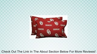 College Oklahoma Sooners King Pillow Case - Crimson Review