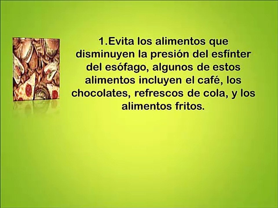 Dieta Reflujo Gastroesofagico - Que Se Puede Comer Para El Reflujo