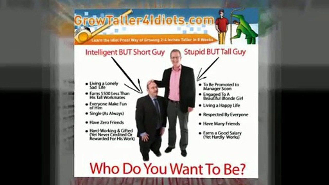Grow Taller 4 Idiots - Grow Taller For Idiots Discount (No Review)