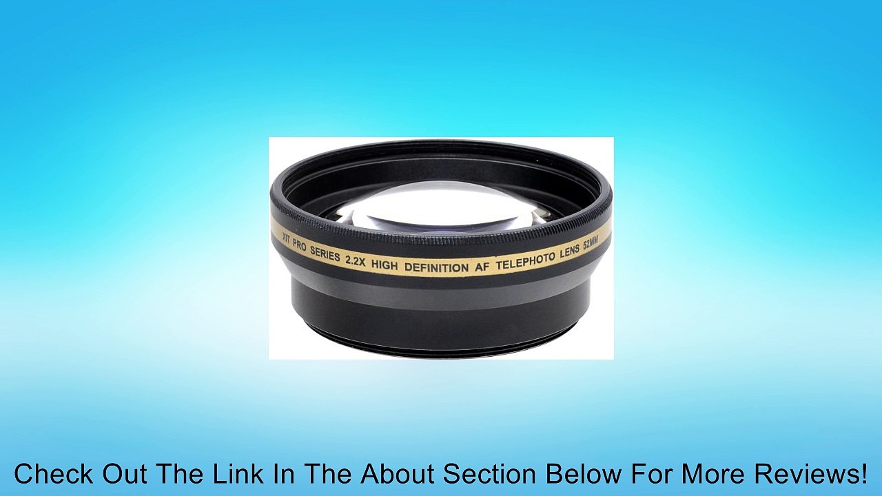 Xit XT2X52 52mm 2.2x Telephoto Lens (Black) Review