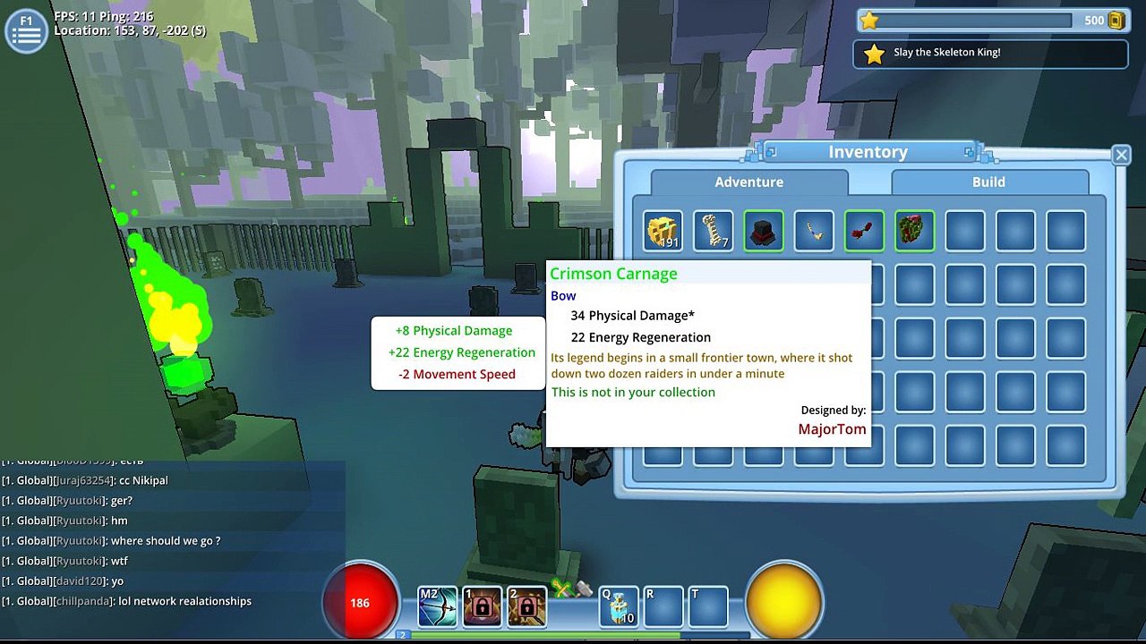 Trove level up and got new item