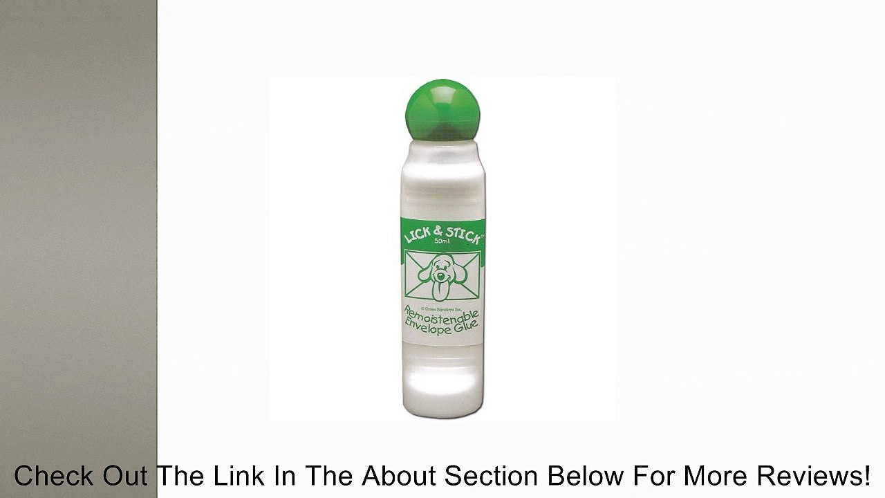 Lick & Stick Remoistenable Envelope Glue 1.6oz -Bulk Review