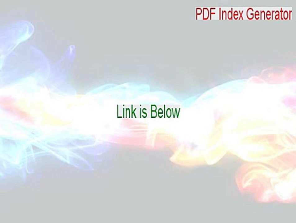 PDF Index Generator Download Free [pdf index generator license key]