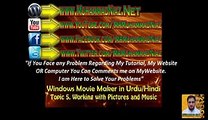 Working with Music in Windows Movie Maker in Urdu - Muhammad Niaz