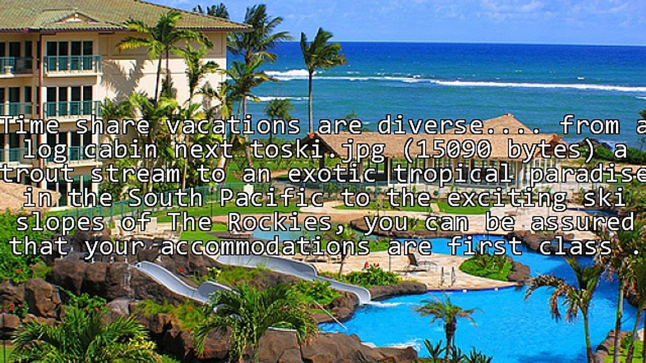 Why Buy A Timeshare?