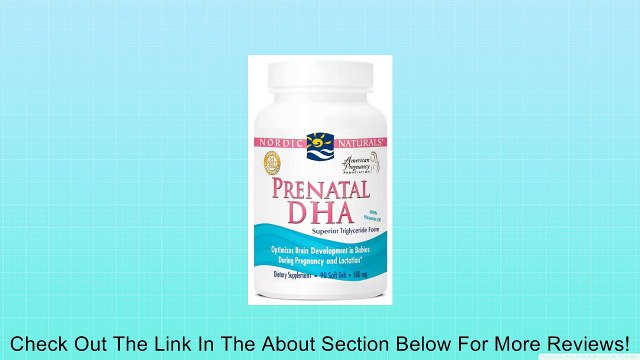 Nordic Naturals - PreNatal DHA with Vitamin D 500 mg. - 90 Softgels Review