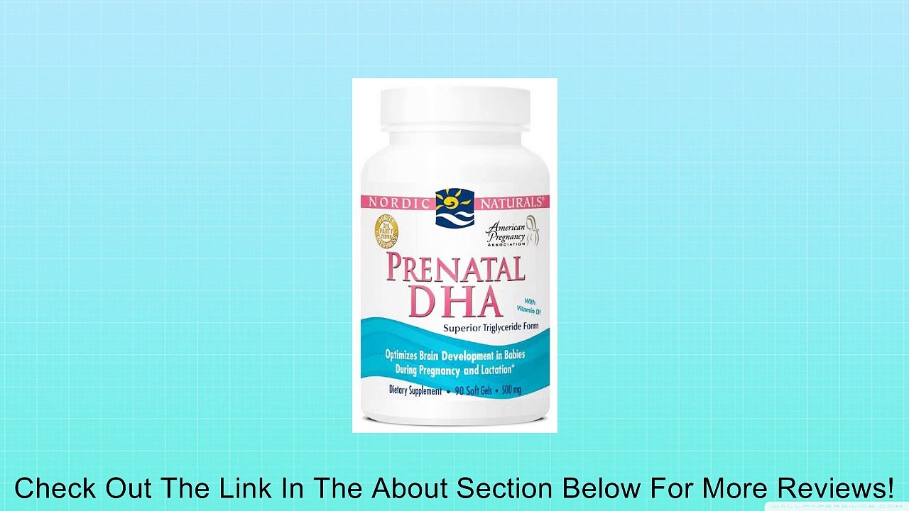 Nordic Naturals - PreNatal DHA with Vitamin D 500 mg. - 90 Softgels Review