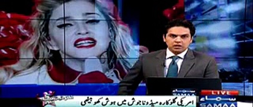 Pop Star MADONNA Falls Off Stage At Brit Awards 2015