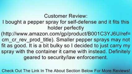 Rothco Enhanced Police Pepper Spray Holder Review