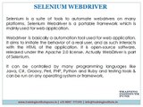 Selenium Webdriver Classes Pune - Training Institute Pune