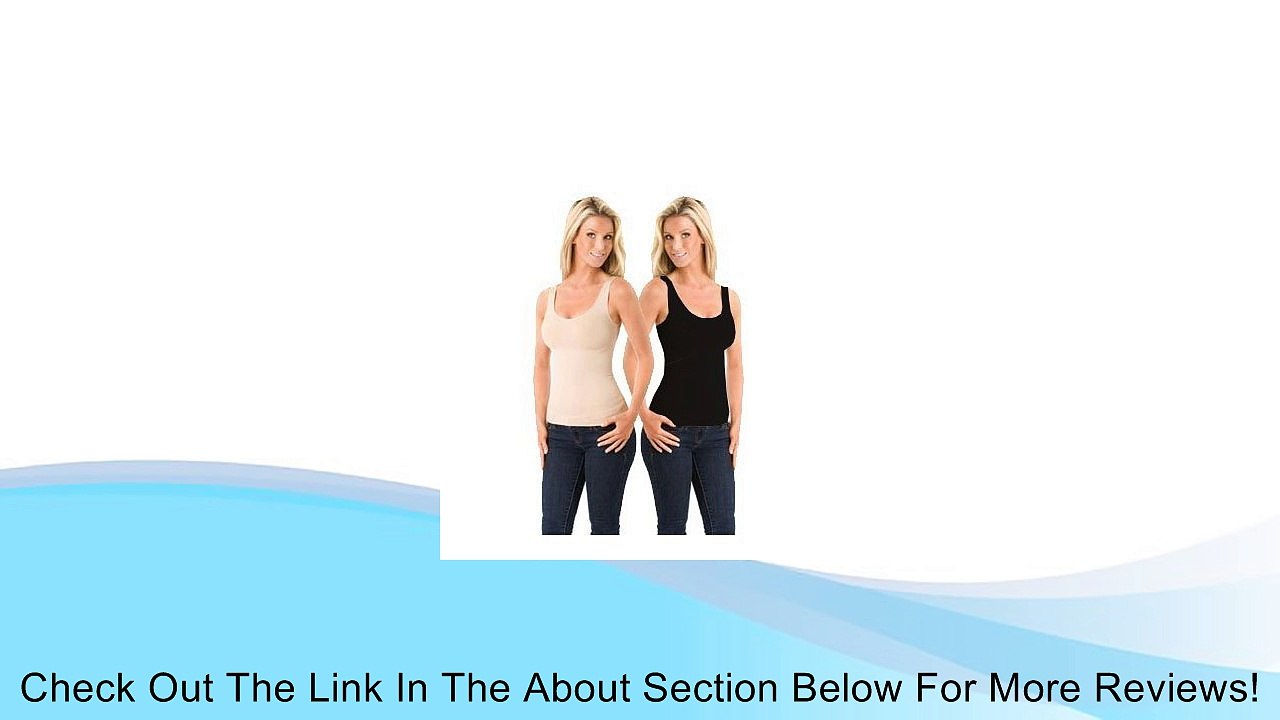 Mother TuckerTM Compression Scoop Neck Tank-2 Pack - Black & Nude - M Review