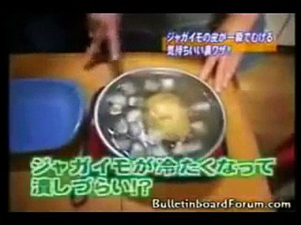 1 sn de 1 patates soyma - Çinli yöntemi