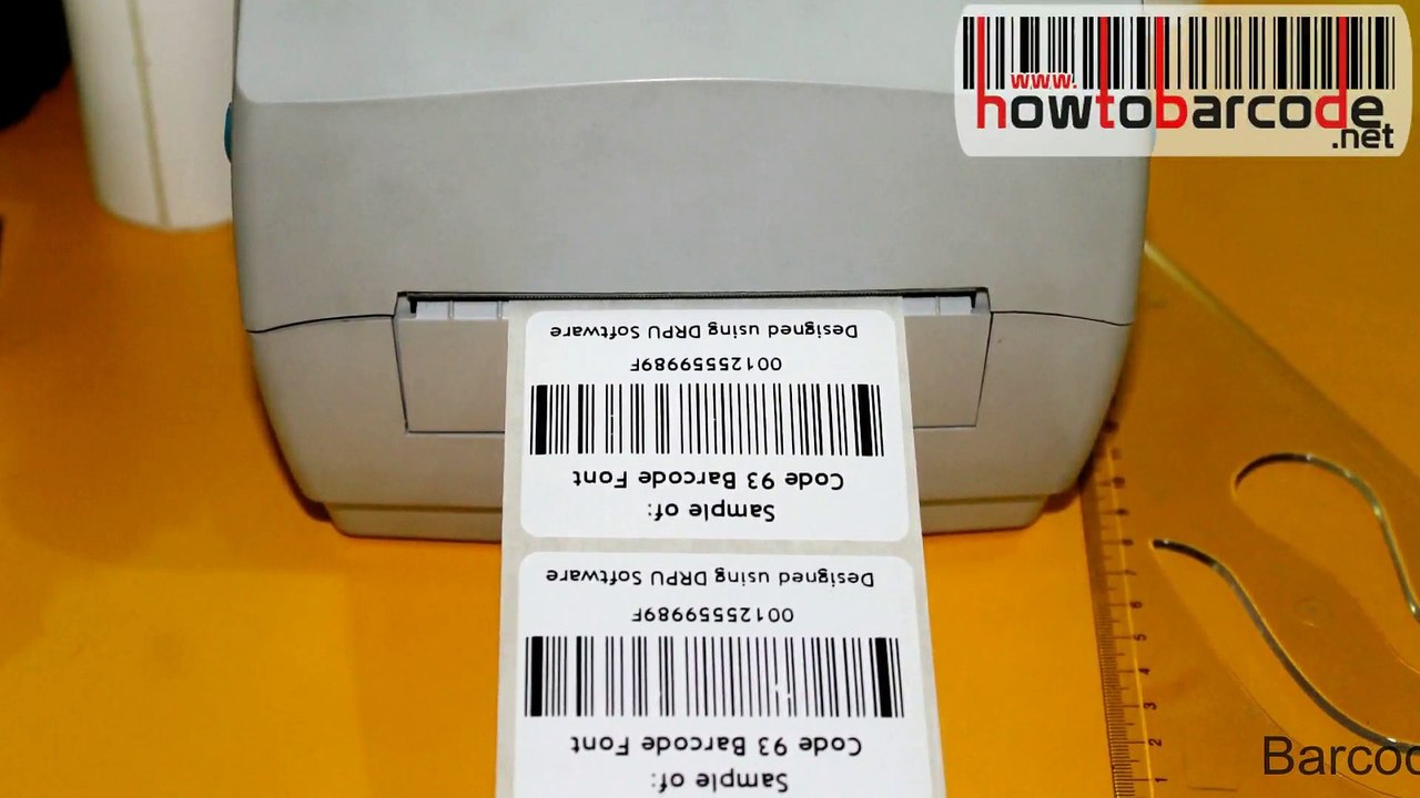 How to design & print Code 93 barcode label