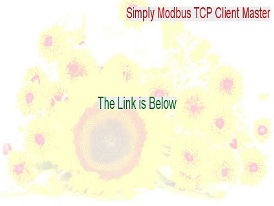 Simply Modbus TCP Client Master Serial (Free Download 2015)