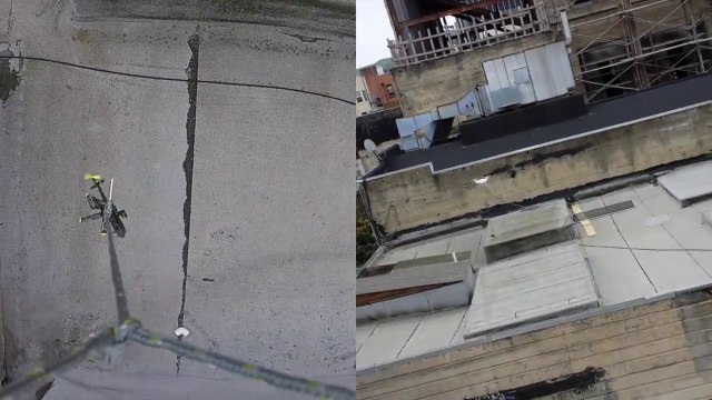 Sauvetage d'un hélicoptère RC avec un drone