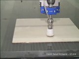 With a waterjet cutting machine, ceramic granite cutting video