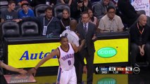 Russell Westbrook Didn't Acknowledge Kevin Durant's Handshake as He Walked to the Bench - NBA