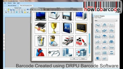 Standard 2 of 5 Font using to design barcode labels
