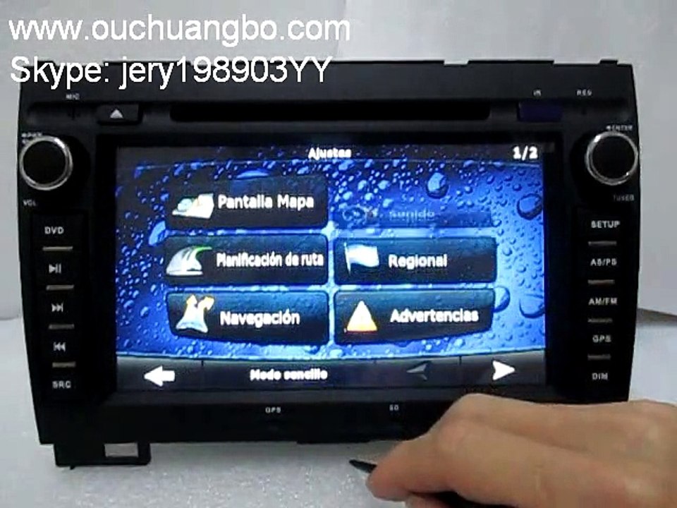 Ouchuangbo Great Wall Haval H3 GPS multimedia spanish free chile map