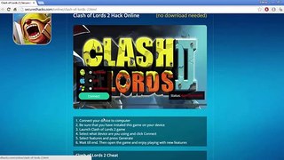 Clash Of Lords 2 Hack Online __ iOS & Android __ Unlimited Coins, Ring, Joules, Souls And Gems
