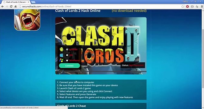 Clash Of Lords 2 Hack Online __ iOS & Android __ Unlimited Coins, Ring, Joules, Souls And Gems